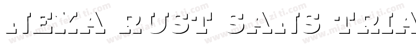 Nexa Rust Sans Trial Black Shadow字体转换
